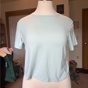 all in motion Short-Sleeve Crewneck Tee in Pale Mint